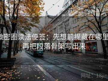 微密圈读法便签：先想前提藏在哪里，再把段落骨架写出来