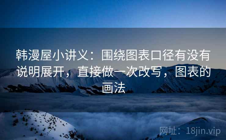 韩漫屋小讲义：围绕图表口径有没有说明展开，直接做一次改写，图表的画法